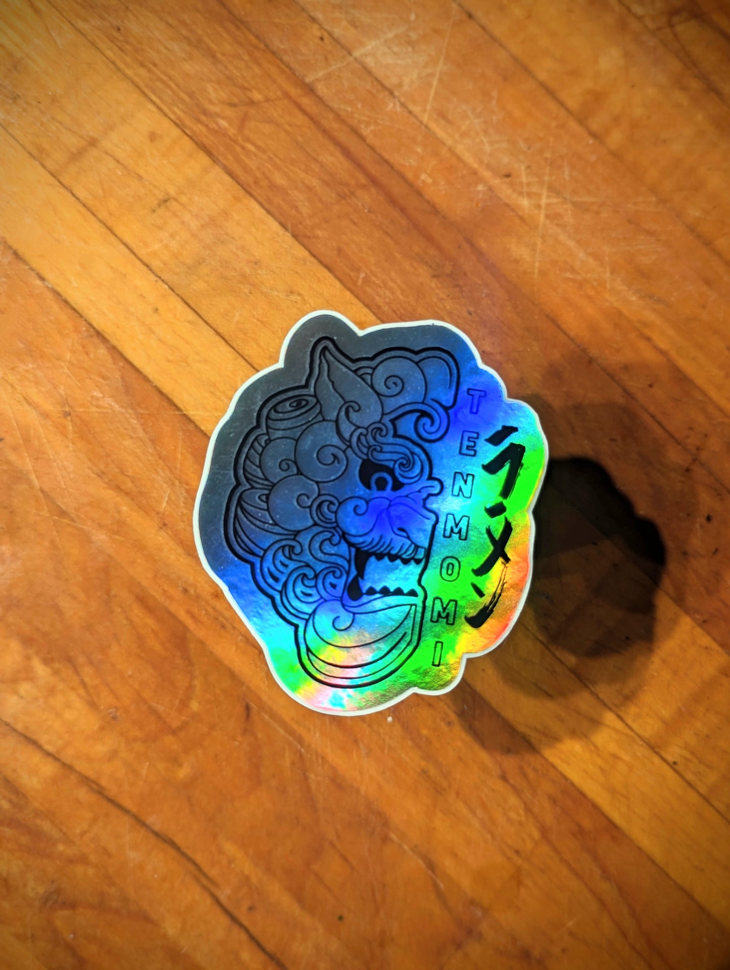 Foo Dog Logo Sticker Holographic